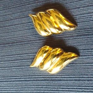 Edwin Pearl vintage gold clip ons